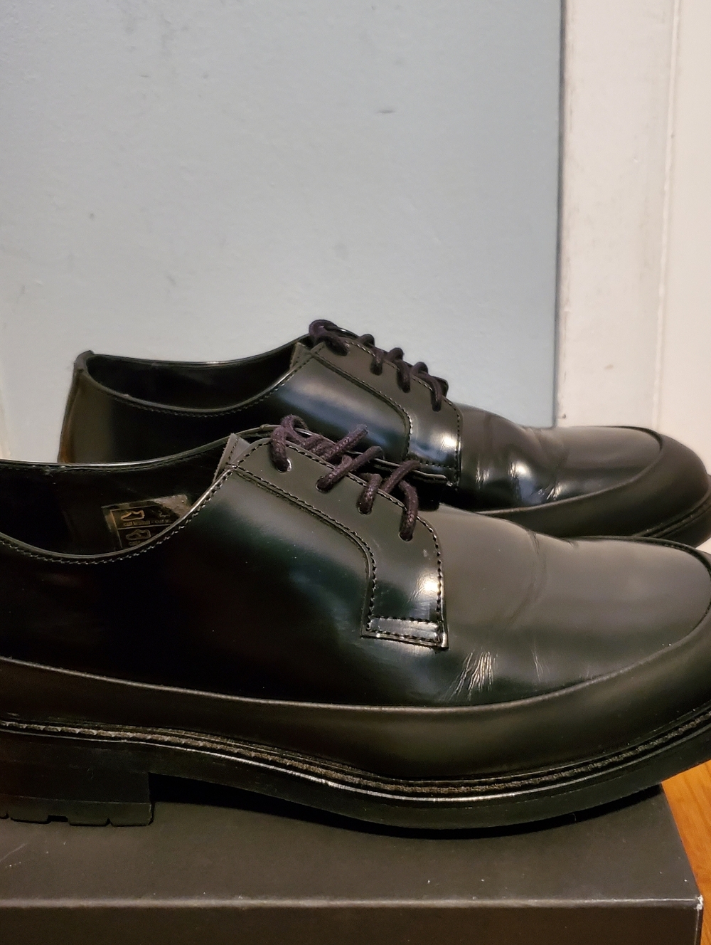 Tiger Of Sweden Signature Men’s Black Leather Derby Shoes - Picture 11 of 16